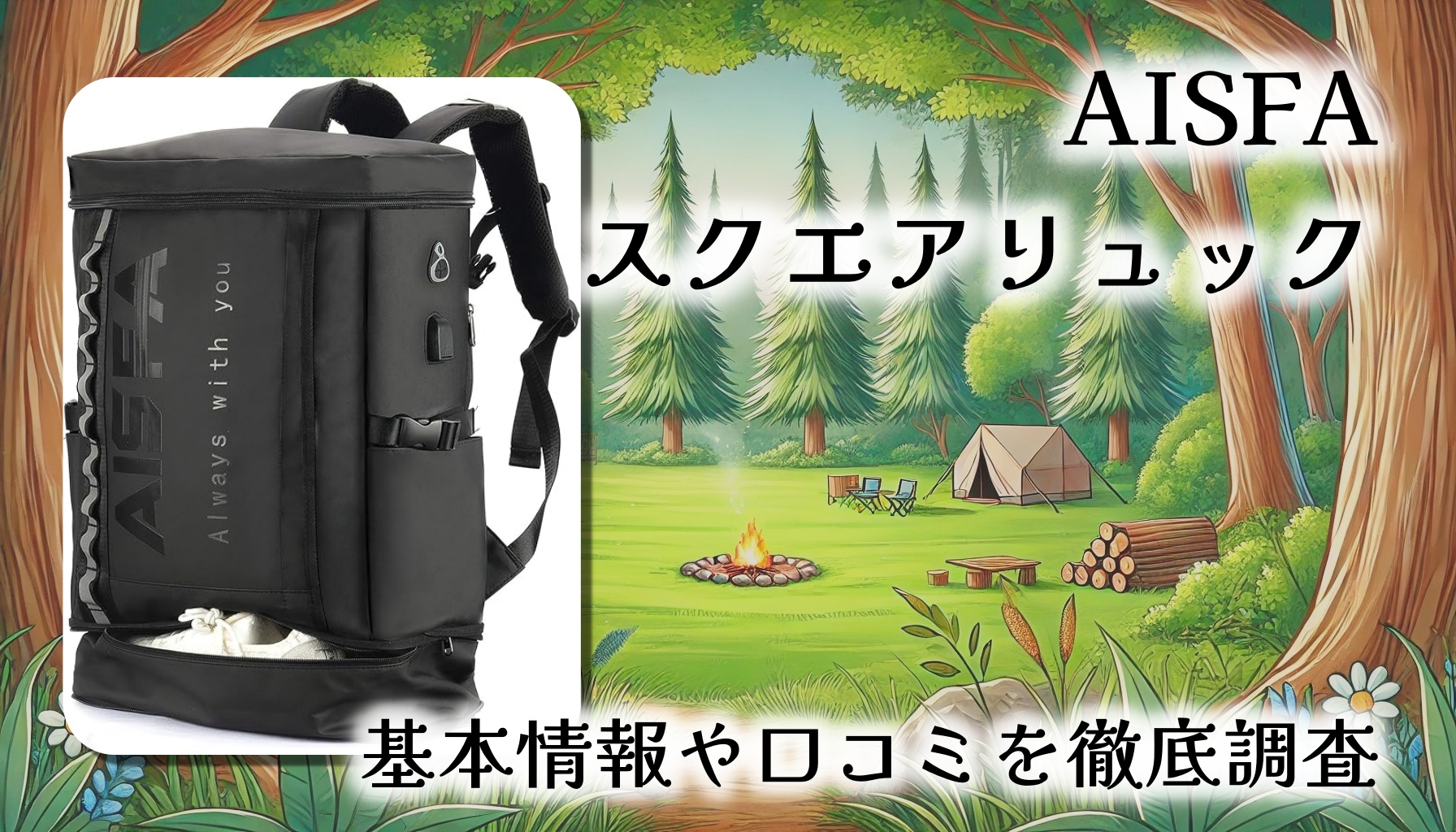 【30L超多機能】AISFAスクエアリュックレビュー｜通勤も旅行もこれ1つでOK！