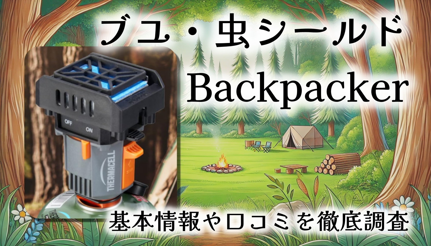 【ブユ対策の決定版】アウトドア用ブユ・虫シールド Backpackerレビュー｜肌に塗らない“空間虫よけ”が最強すぎた！