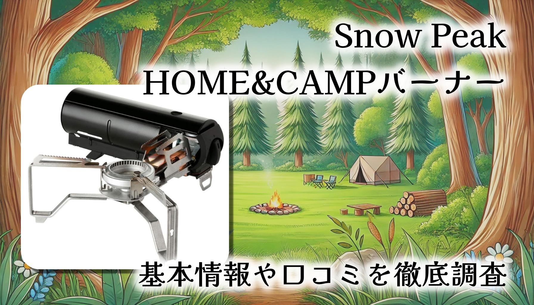 【革新的コンパクトコンロ】スノーピーク HOME&CAMPバーナー徹底レビュー｜家でもキャンプでもスマートに使える！