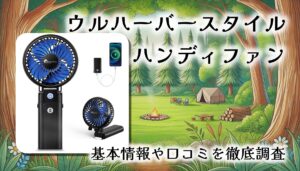 【夏キャンプ必携】静音×超長持ち！ウルハーバースタイル ハンディファン徹底レビュー