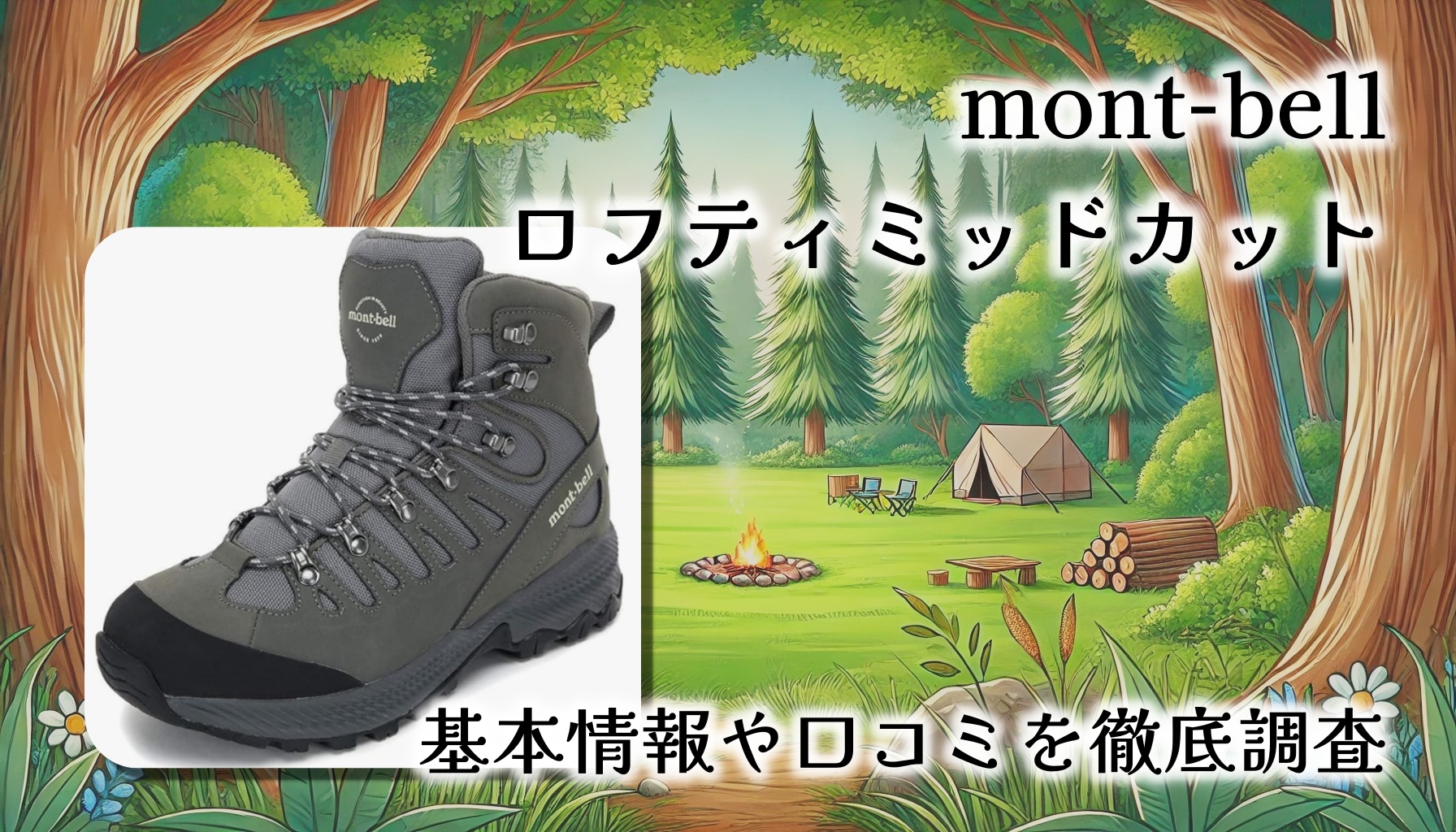 【口コミレビュー】mont-bellのロフティミッドカット：BOA搭載で快適フィット、初心者にも安心な登山靴の魅力