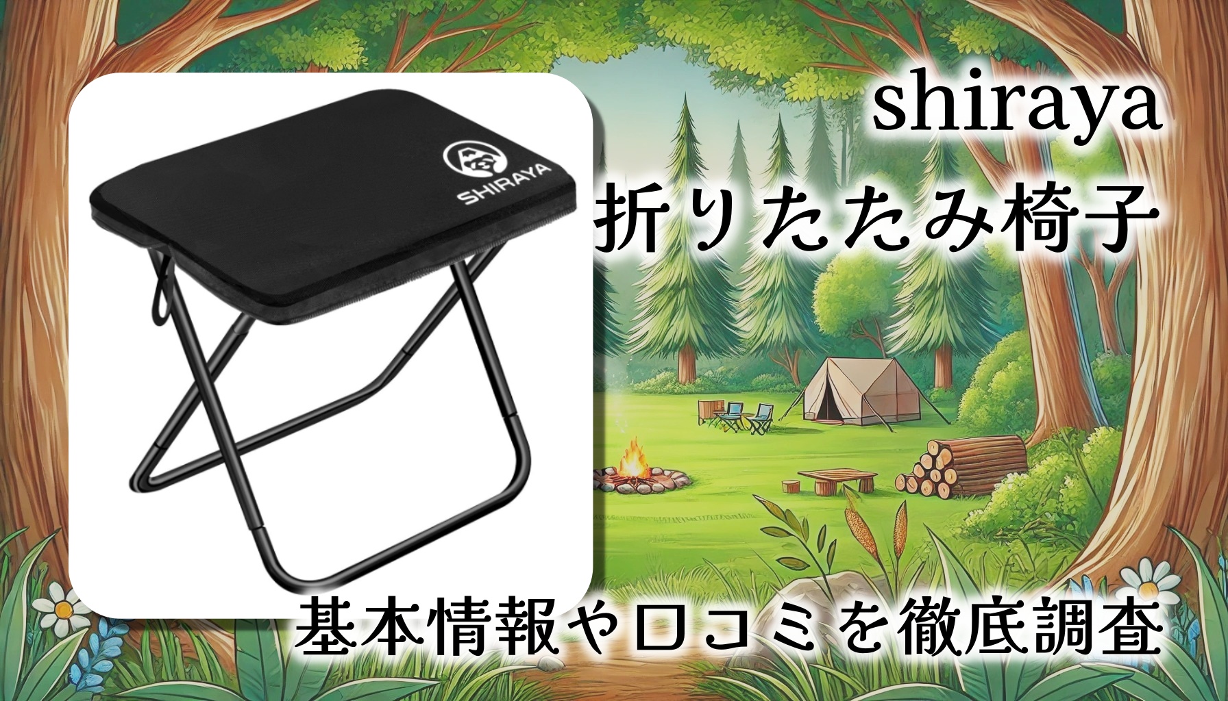 軽さと快適性を両立！「shiraya 折りたたみ椅子」はキャンプ・フェス・運動会の最適解【レビュー口コミまとめ】