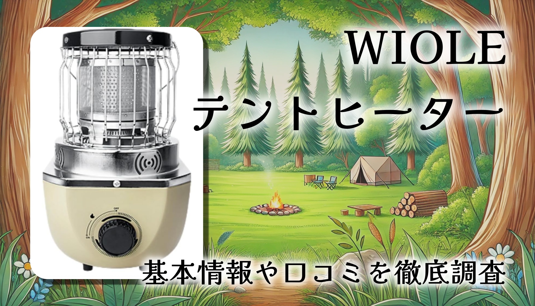 WIOLE 冬キャンプテントヒーターは本当に使える?多機能ヒーターの実力を徹底レビュー
